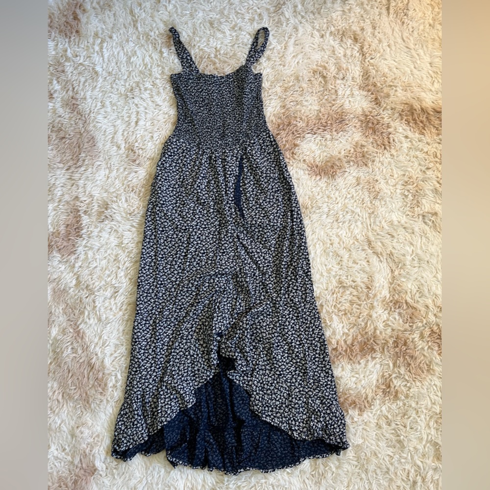 Hollister Floral Ruffle Hem Maxi Dress with Optional Straps